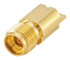 2.92mm 母头，弯角侧板，PCB焊接式