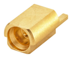 MINI SMP公头，弯角，PCB板焊接式