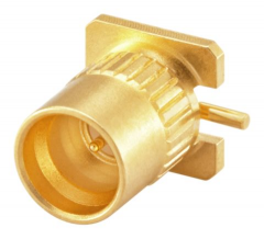 SMP公头，straight，PCB板焊接式