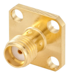 SMA母头，4孔法兰面板安装式